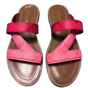 Coach Harlan Signature Sandals - Summer Slides - Size 6